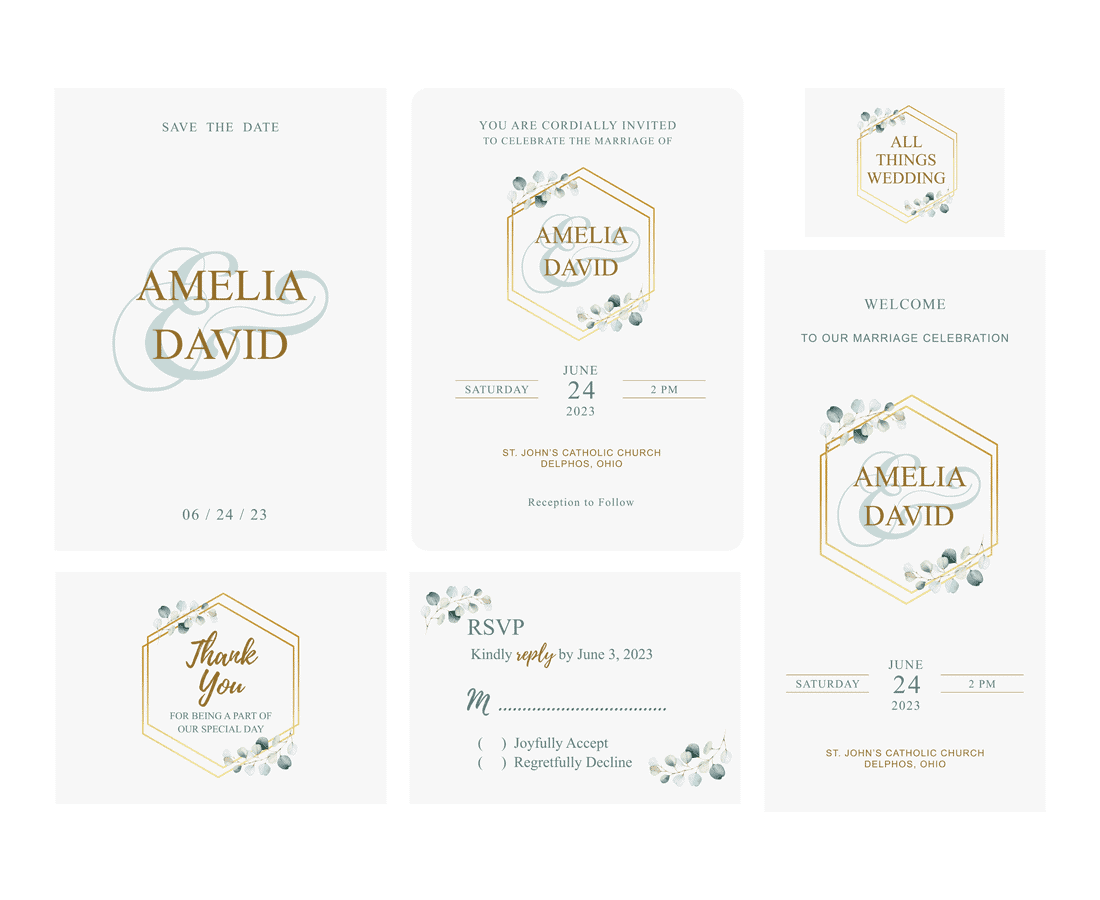 aero printing bridal package