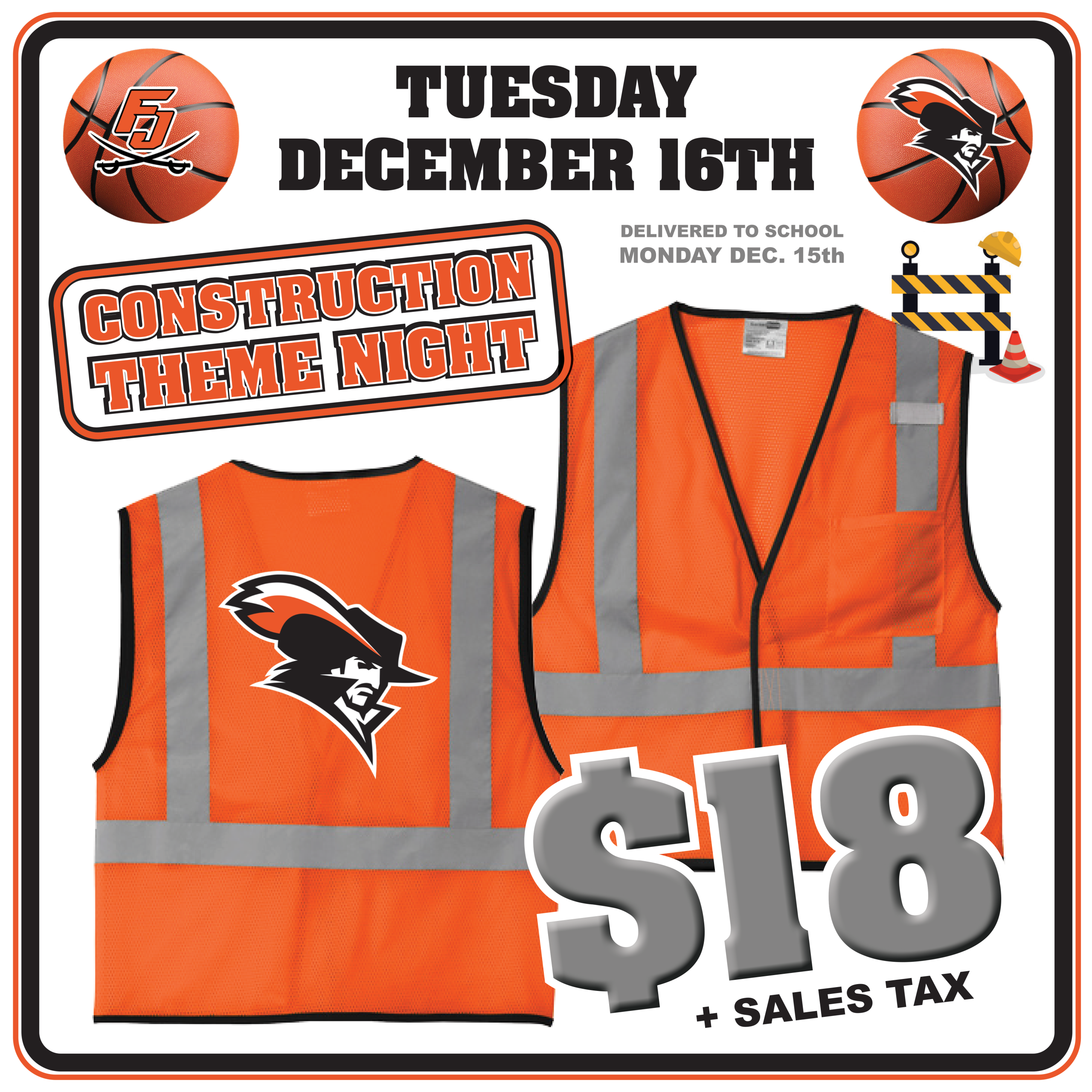 FJ Basketball Theme Construction